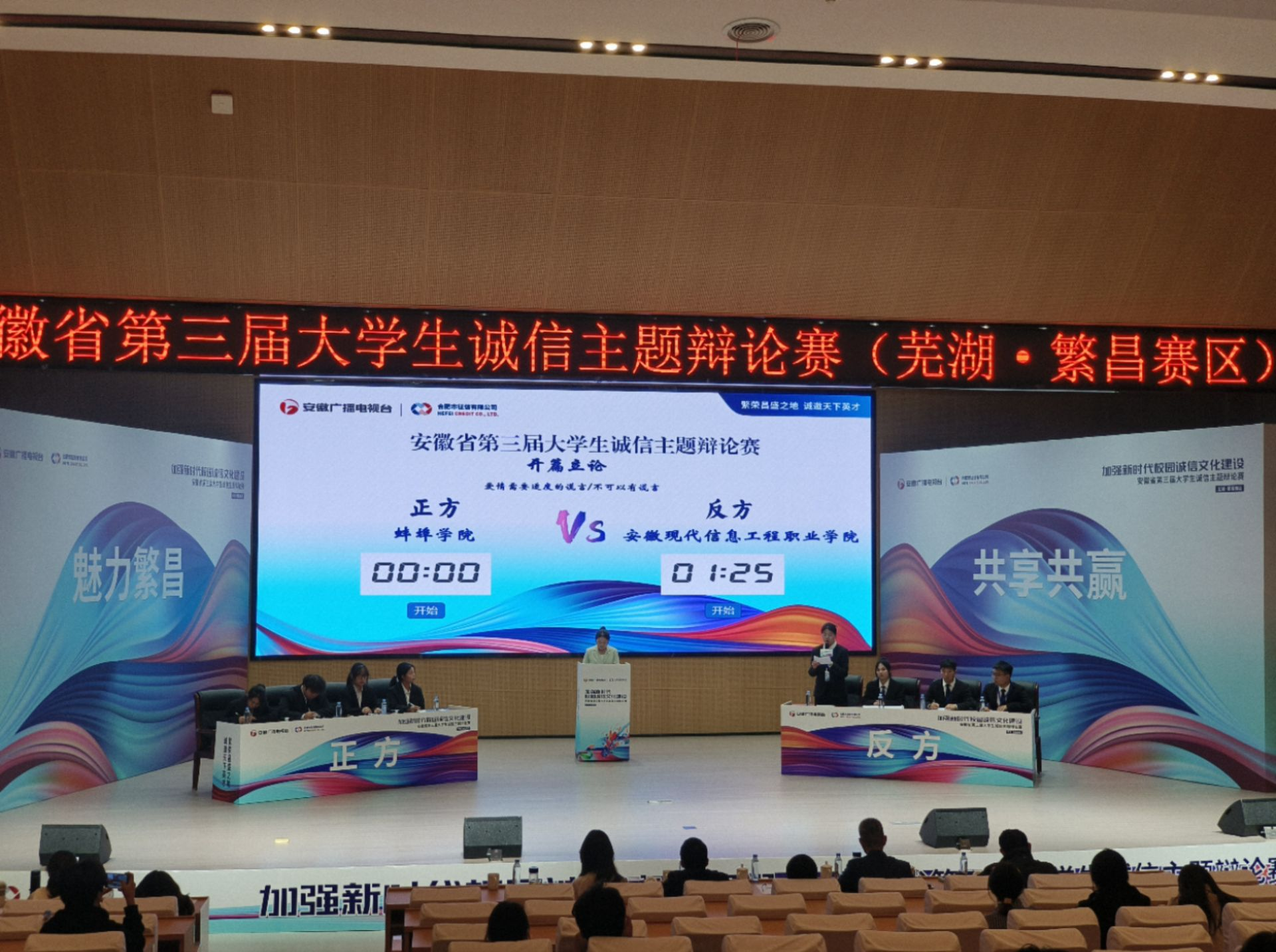 “安徽省第三届大学生诚信辩论赛”圆满落幕 我院学子展现卓越风采