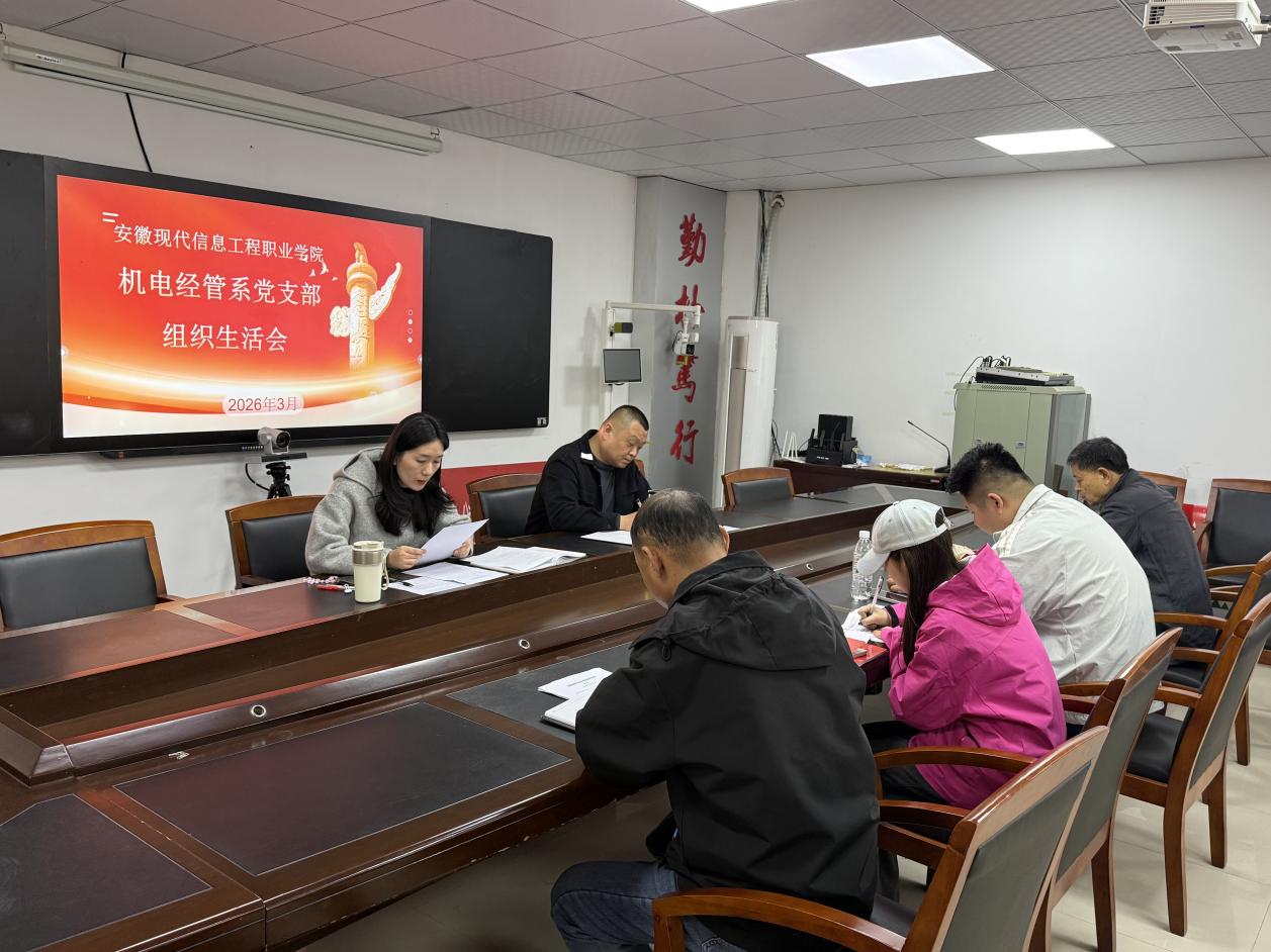 机电经管系党支部召开2025年度组织生活会